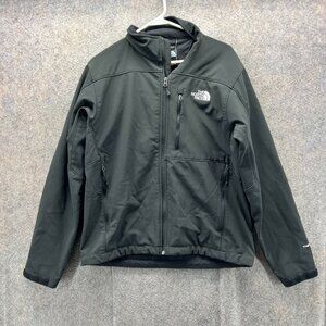 The North Face Jacket Mens Medium Black TNF Apex Softshell Windproof Full Zip